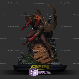 grifter wildcats dc heroes ready 3d print grifter wildcats dc heroes ready 3d print  3d print model - Mito3D