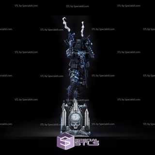 grim knight batman stl files dc viallin 3d printing figurine 3d print model - Mito3D