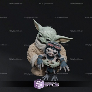 grogu babu frik pose 1 3d printing figurine star wars stl files 3d print model - Mito3D