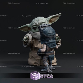 grogu babu frik pose 2 3d printing figurine star wars stl files 3d print model - Mito3D