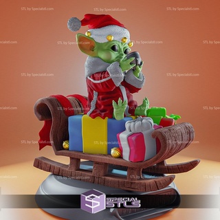 Gelb Baby Yoda Weihnachten 3d print model - Mito3D