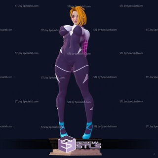 gwen stacy thicc version 3d printing model across spider-verse stl files 3d print model - Mito3D