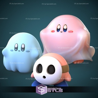 Halloween Kirby pacco stl File 3d print model - Mito3D