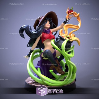 halloween witch 3d print model - Mito3D