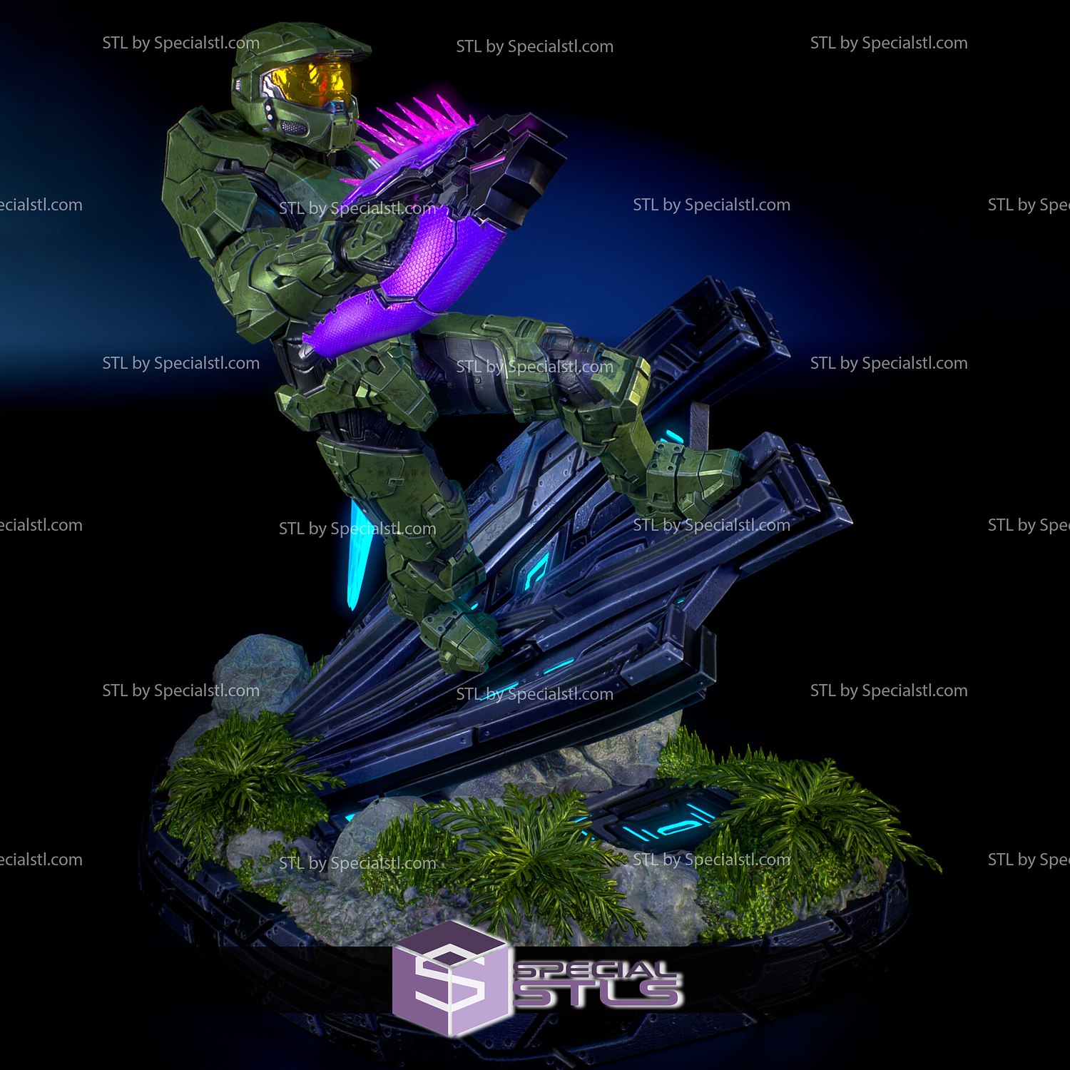Halo infini fanart 3D print model - Mito3D