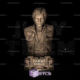 Han Solo Büste 3d Drucken Figur 3d print model - Mito3D