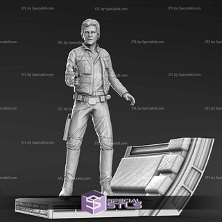 han solo stl Dosyalar ayakta v2 Yıldız Savaşları 3d model 3d print model - Mito3D