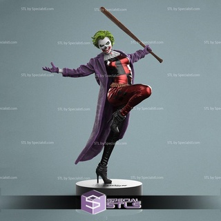 Harley Quinn açao pose 3d print model - Mito3D