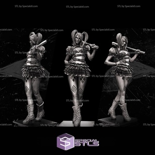 Harley Quinn Arkham cavaleiro 3d print model - Mito3D
