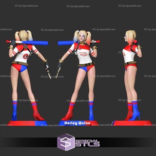 Harley Quinn Baseball stl Dateien 3d print model - Mito3D