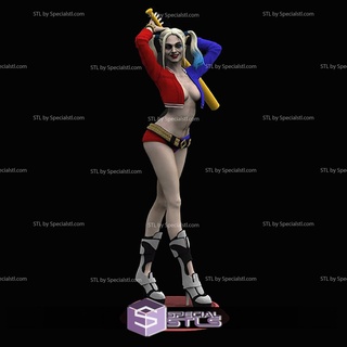 Harley Quinn beyzbol 3d print model - Mito3D