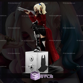 Harley Quinn patrão atirador elite versão pronto impressão 3d print model - Mito3D