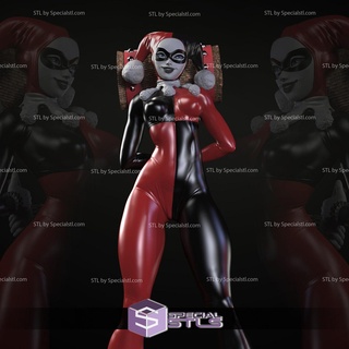 Harley Quinn pitre v4 stl dossiers 3d imprimable 3d print model - Mito3D