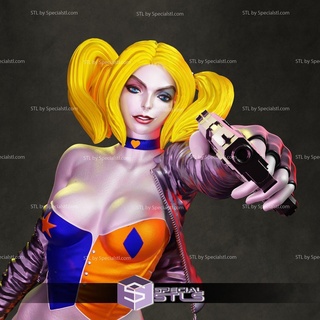 Harley Quinn permanent 3d print model - Mito3D