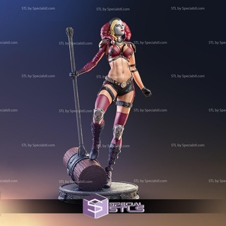 Harley Quinn stl Dosyalar çekiç v2 3d print model - Mito3D