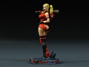 Harley Quinn v2 dc 3d print model - Mito3D