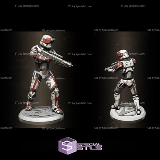 destruição Soldado stl arquivos Guerra Estrelas 3d modelo 3d print model - Mito3D