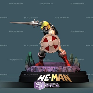 he-man battle 3d printing model master universe stl files 3d print model - Mito3D