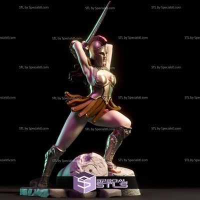 helene greek warrior digital 3d sculpture specialstl 3d print model - Mito3D