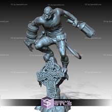 hellboy cross 3d print model - Mito3D
