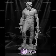 Hellboy llameante espada 3d print model - Mito3D