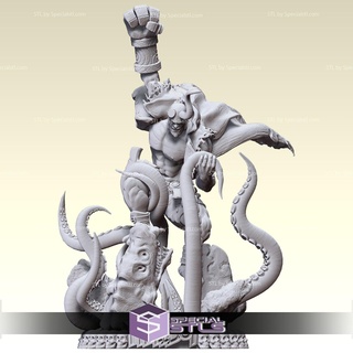 Hellboy pulpo 3d modelo 3d print model - Mito3D