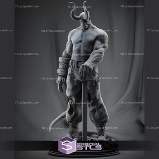 hellboy standing 3d print model - Mito3D