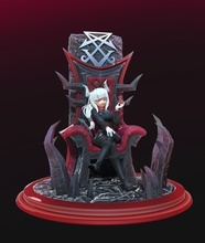 Helltaker Lucifer arte fan 3d print model - Mito3D