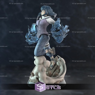 hinata stl dossiers combat pose Naruto 3d print model - Mito3D