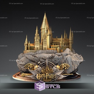 Hogwarts castelo stl arquivos atormentar oleiro 3d impressão estatueta 3d print model - Mito3D