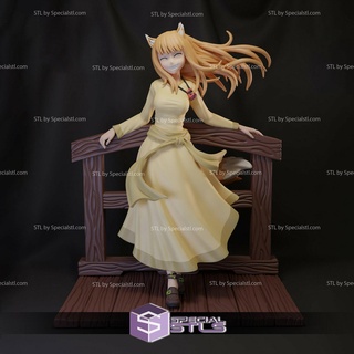 holo stand fence 3d printing model spice wolf stl files 3d print model - Mito3D