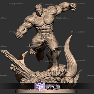 hulk angry stl files action pose 3d print model - Mito3D