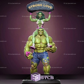 hulk strong love 3d print model - Mito3D