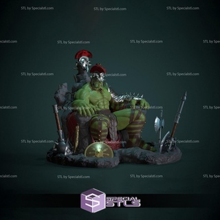 hulk trono 3d Stampa stl modello 3d print model - Mito3D