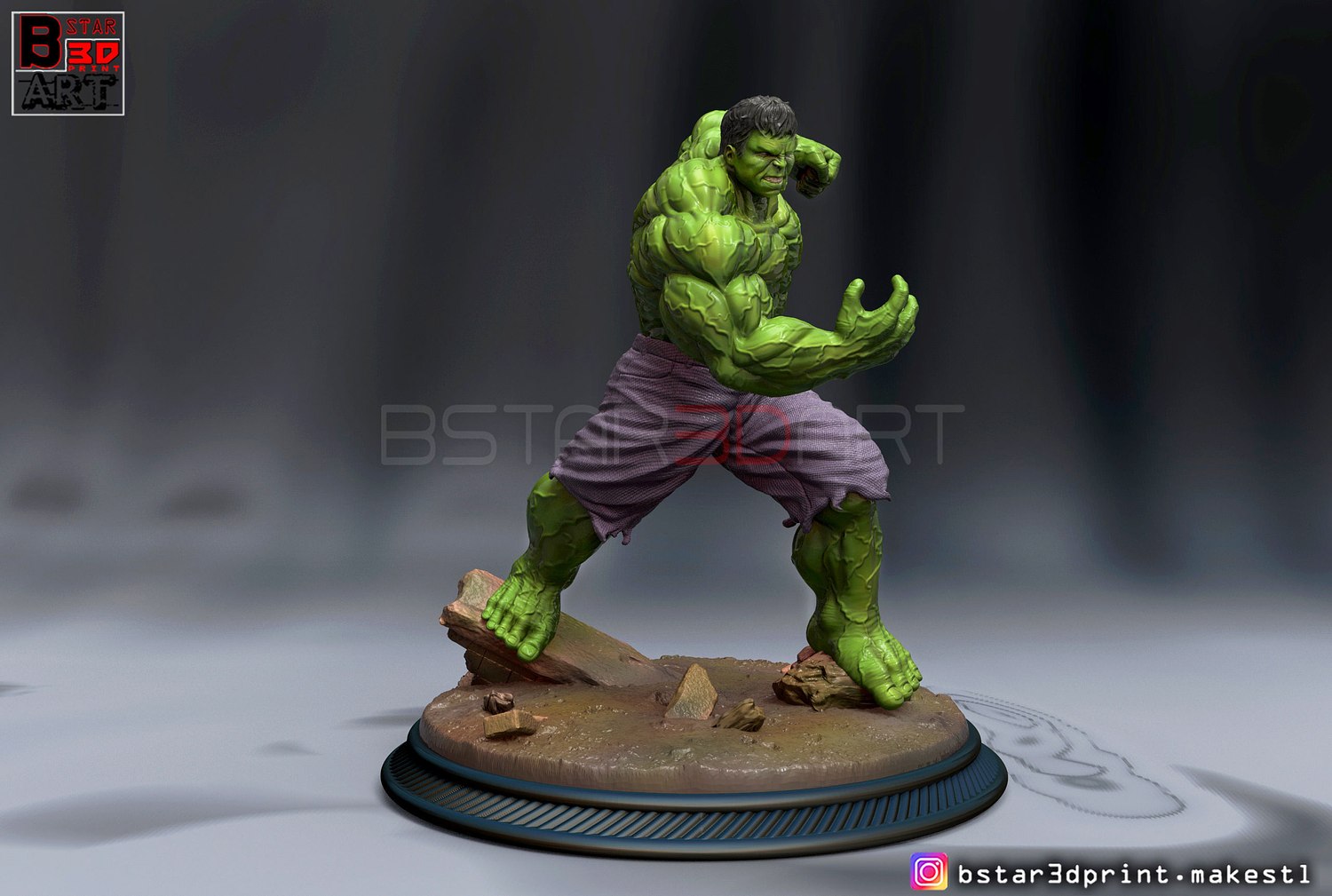Hulk v3 hayret 3D print model - Mito3D