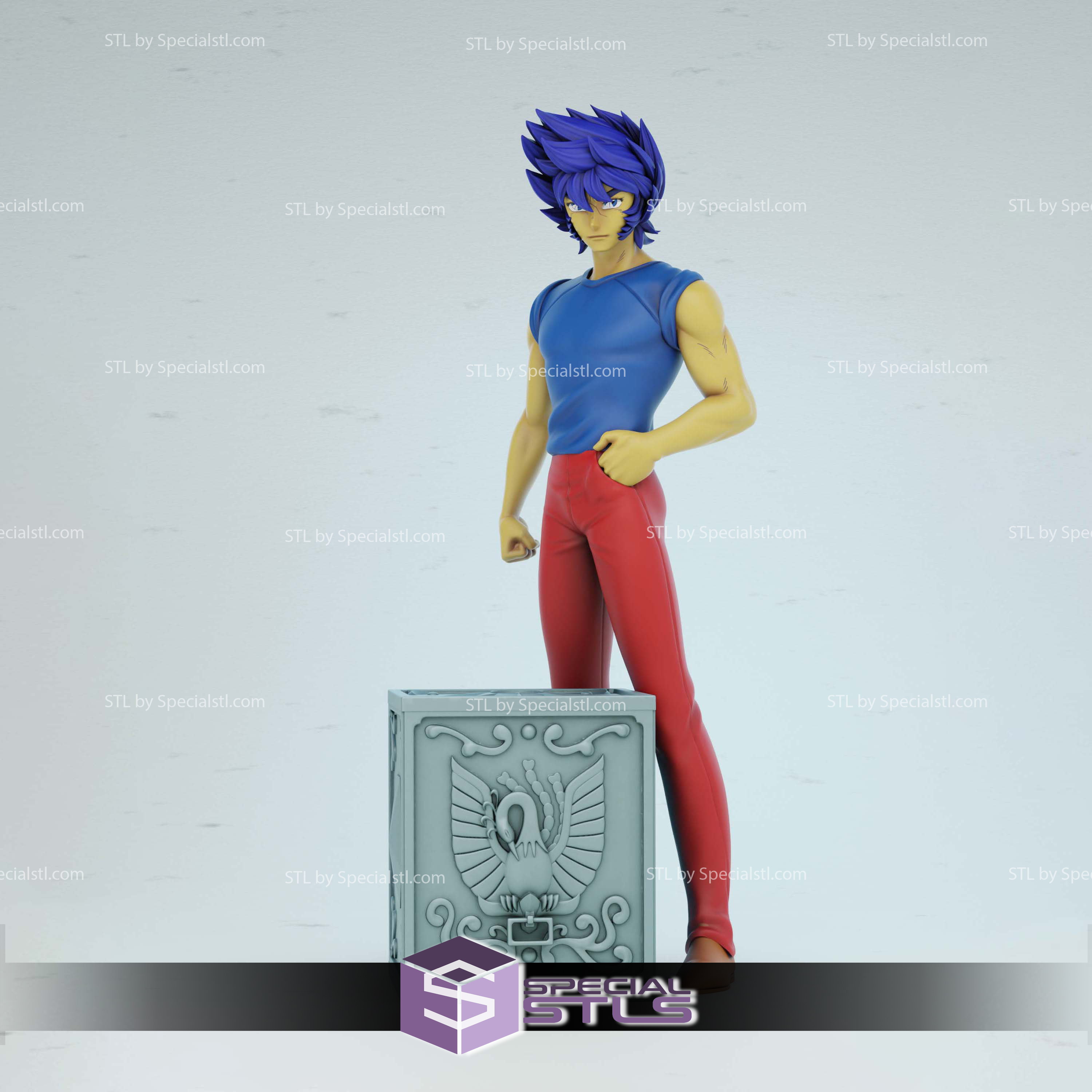 ikki fénix santo seiya casual pandora caixa digital escultura especial 3D print model - Mito3D