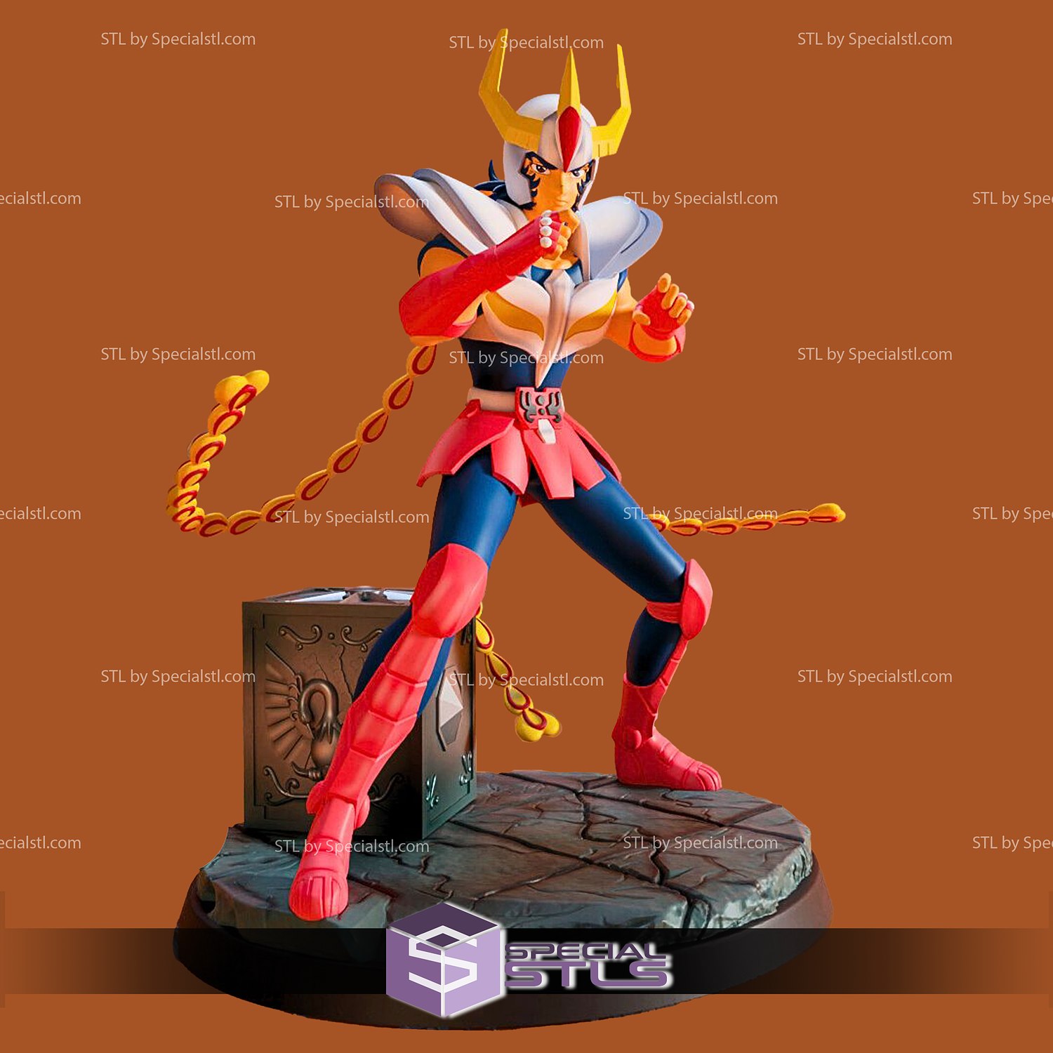 ikki phénix v4 3d impression figurine Saint seiya stl dossiers 3D print model - Mito3D