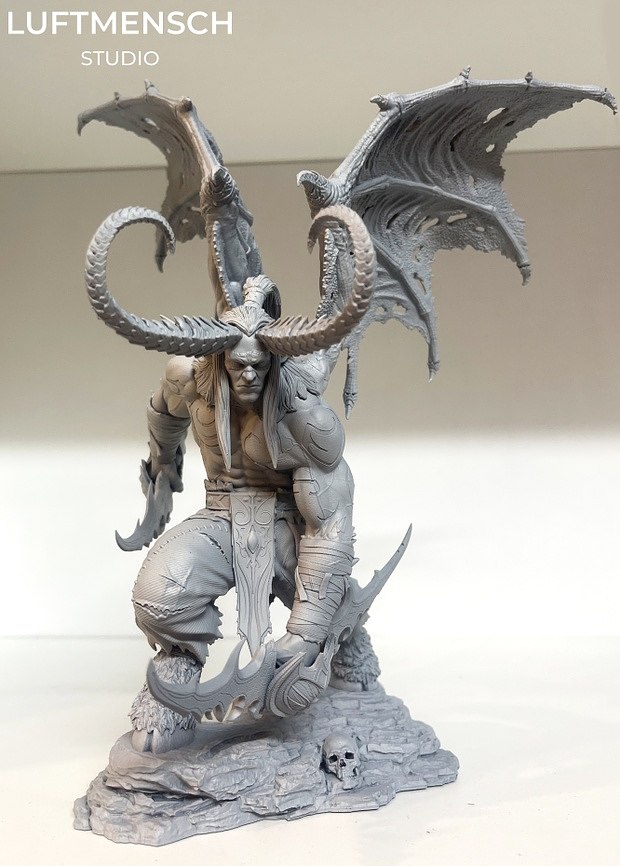 illidan tempête v3 warcraft 3D print model - Mito3D