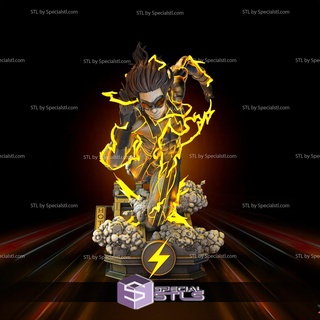 impulse kid flash 3d printing figurine young justice stl files 3d print model - Mito3D