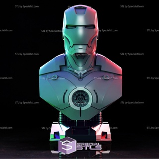 iron man bust 3d model v2 3d print model - Mito3D