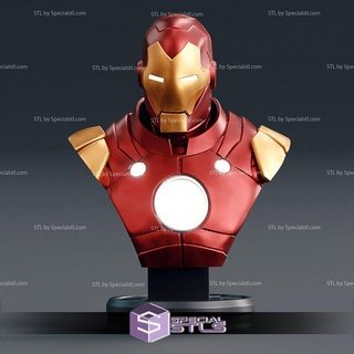 iron man model 70 bust stl files 3d printing figurine 3d print model - Mito3D