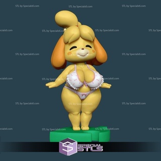 isabelle nsfw stl files animal crossing 3d model 3d print model - Mito3D