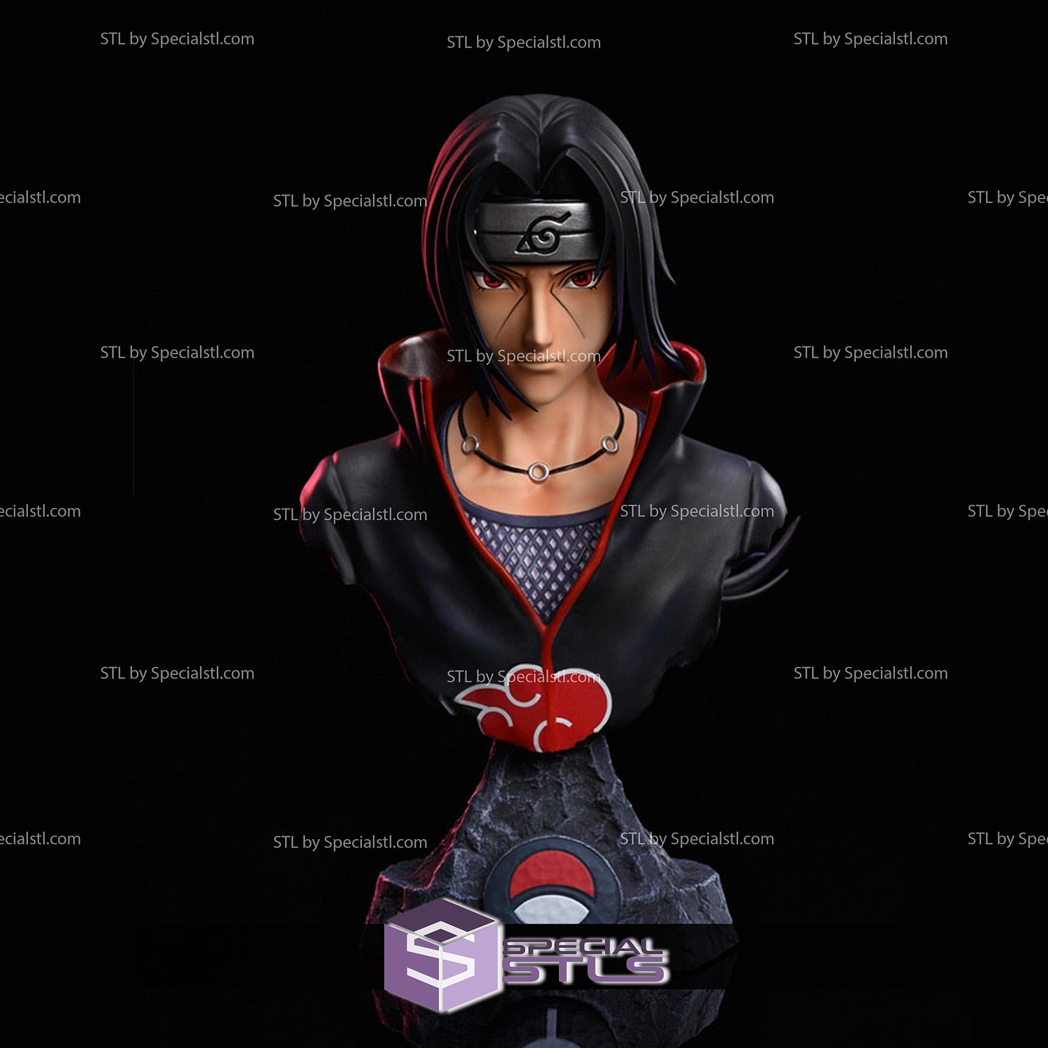 itachi Uchiha Büste 3d druckbar Naruto stl Dateien 3D print model - Mito3D