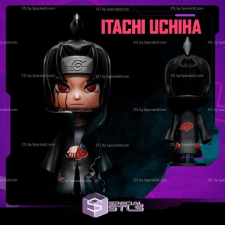 itachi uchiha chibi 3d impresión stl naruto modelo 3d print model - Mito3D