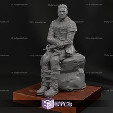 ivar espinas sentado pose vikingos 3d print model - Mito3D
