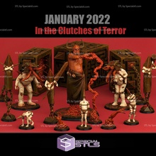 janvier 2022 impression monstres miniature 3d print model - Mito3D