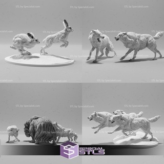 january 2023 animal den miniature 3d print model - Mito3D
