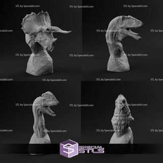 janeiro 2023 dinossauro cão miniaturas 3d print model - Mito3D