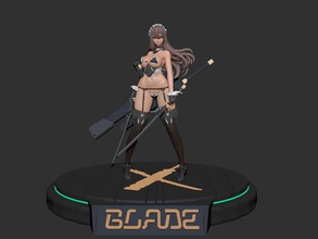 javelin blade azur lane 3d print model - Mito3D