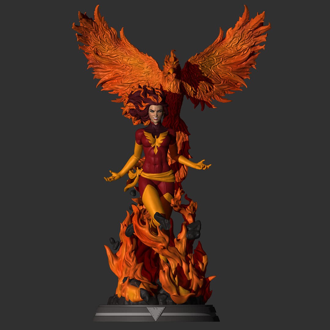 jean grey phoenix force marvel 3D print model - Mito3D